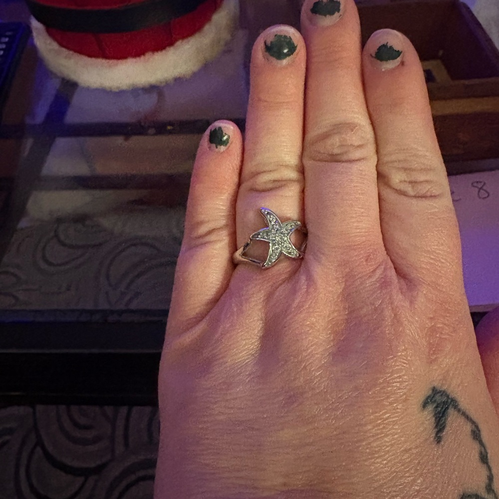 Starfish Silver Ring